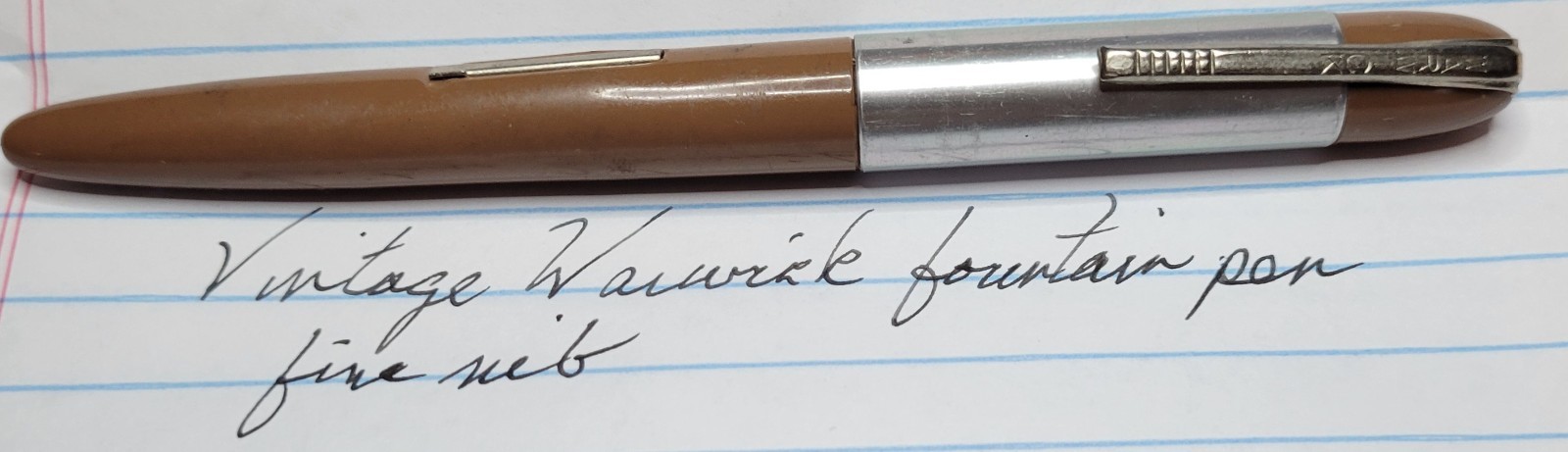 Vintage Stratford Warwick with Fine Nib & Aluminum/Plastic Cap 1947-53