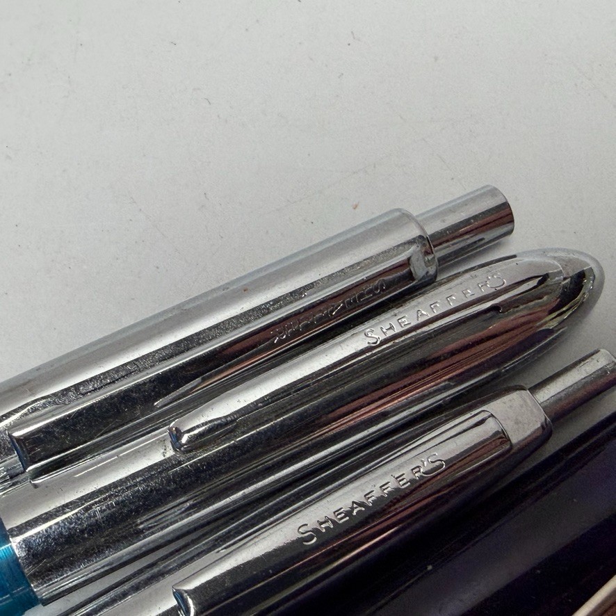 Vintage Advertising Ballpoint Fountain Pens Nib Sheaffer lot of 4 Various