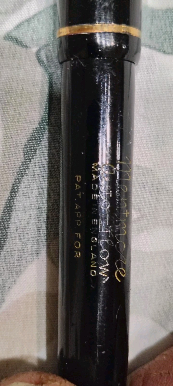 Mentmore Black Hard Rubber Fountain Pen 14Ct Gold Fine Nib France