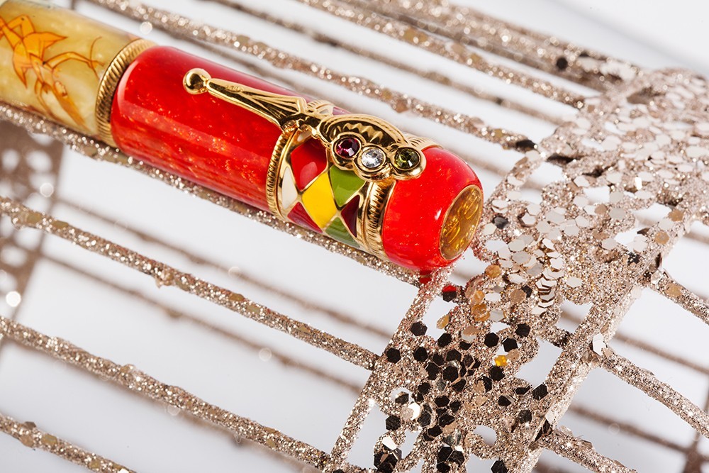 Ancora Circus Fountain Pen Limited Edition 88 Italy Luxury 18k Gold Nib Gift New