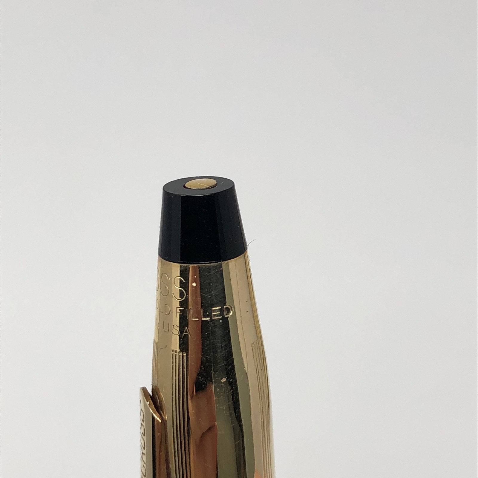 Vintage Cross Fountain Pen 1/20 10K Gold Filled w/ 14K 585 Gold Nib Box Etc EUC