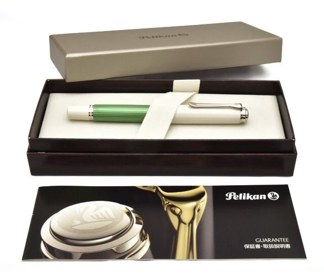 PELIKAN Fountain Pen Souverän M605 Green White 14K Nib EF / F / M / B