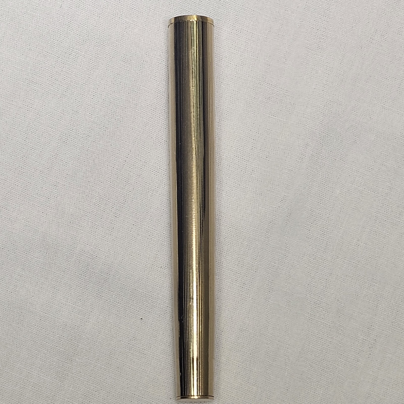 Vintage Quill Fountain Pen Gold Tone USA Medium Nib M Untested As-Is