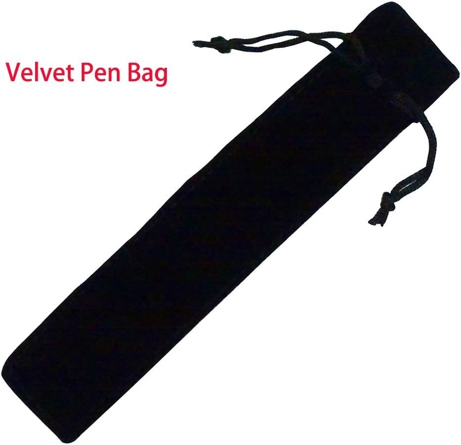 Hongdian Fountain Pen Bent Nib Metal Water Blue Ink 1 Count