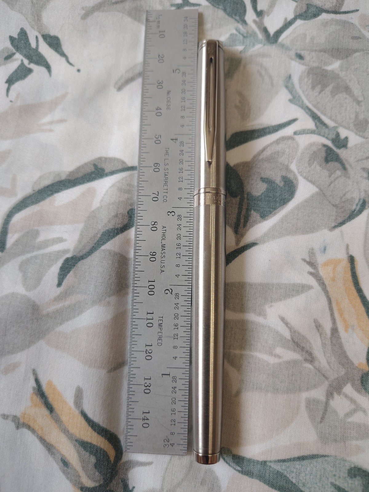 waterman Hemisphere Stainless Steel Fountain Pen With Fine Nib France