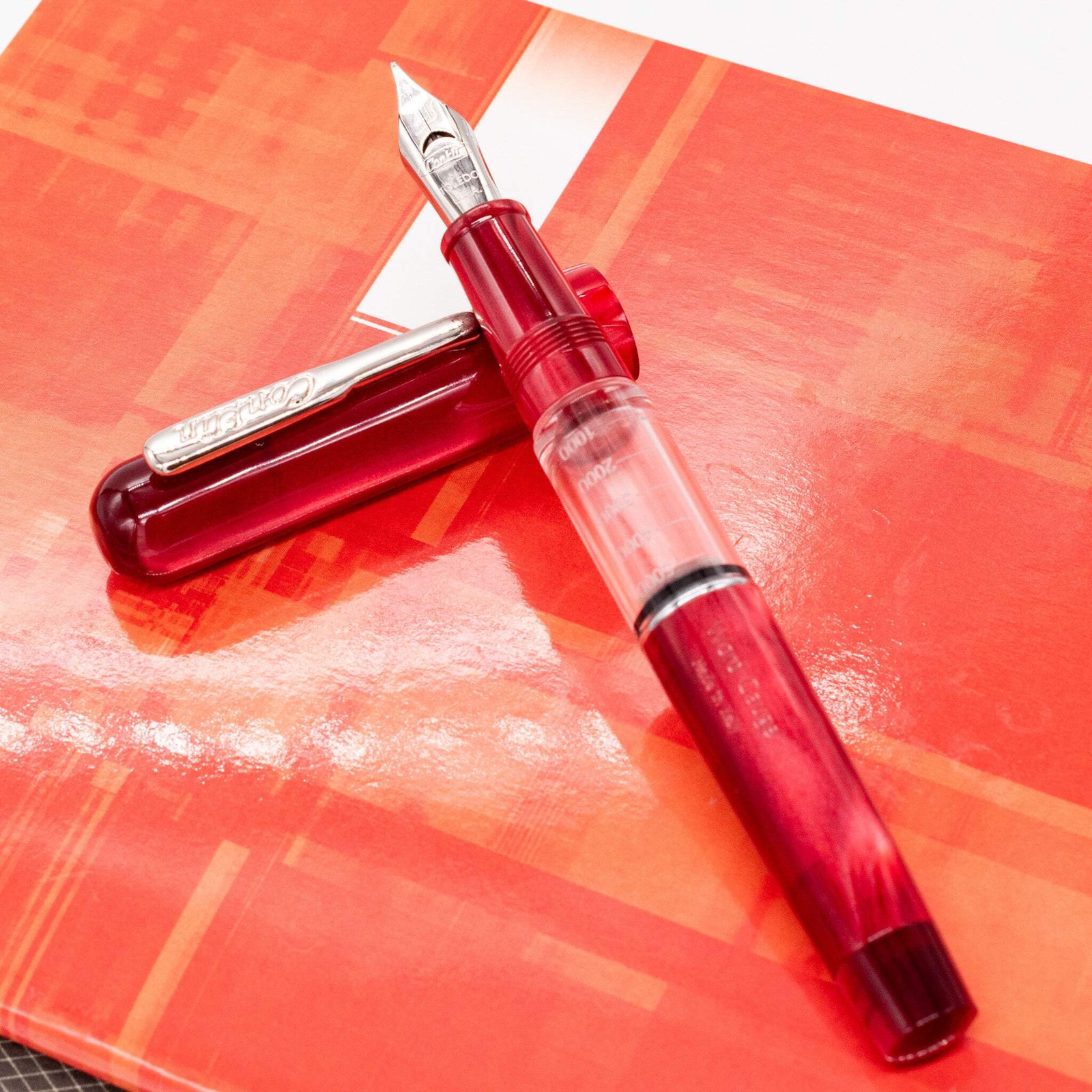Conklin Heritage Word Gauge Fountain Pen – Red