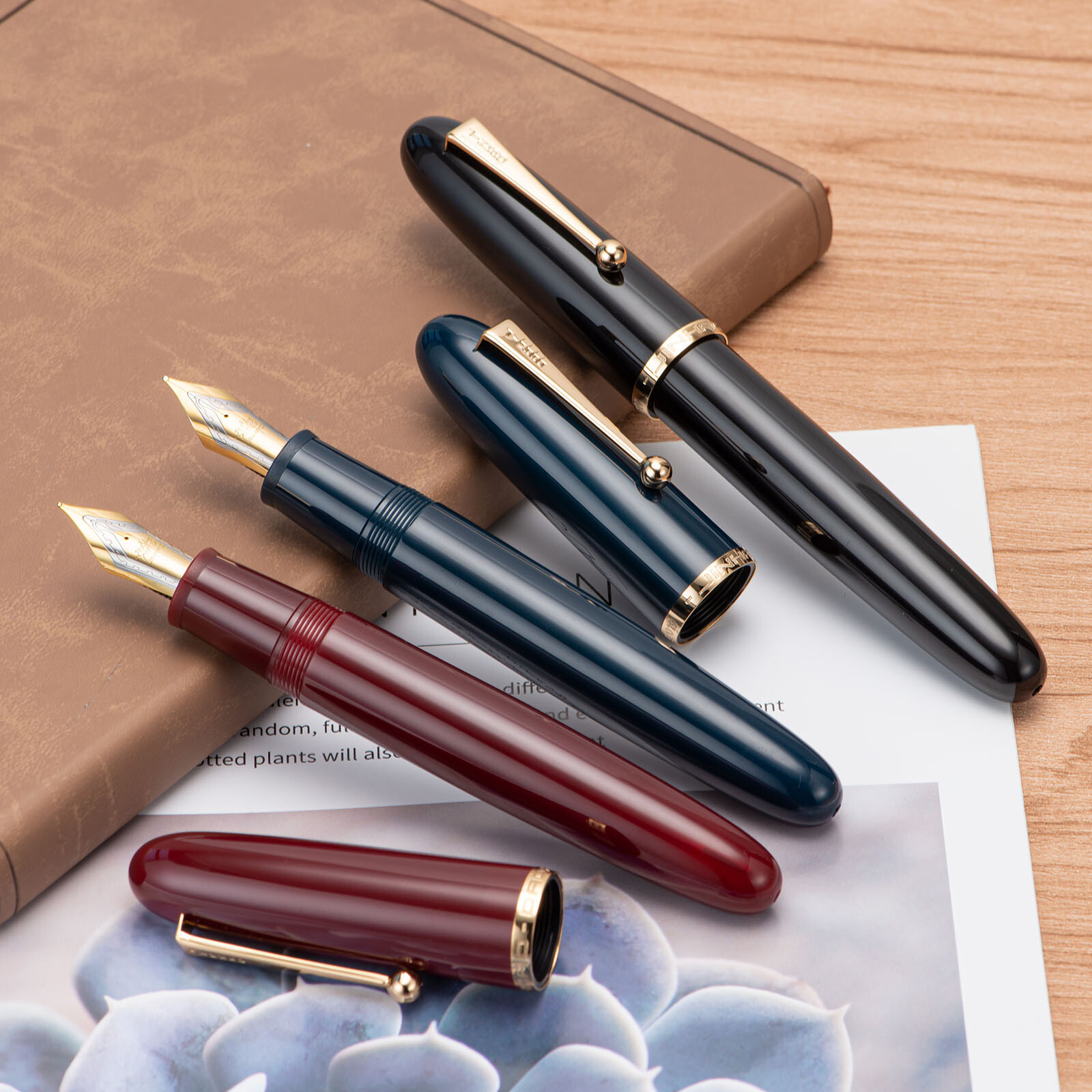 Jinhao 9019 Dadao Fountain Pen #8 EF/F/M Nib, Big Size& Large Converter Gift Pen