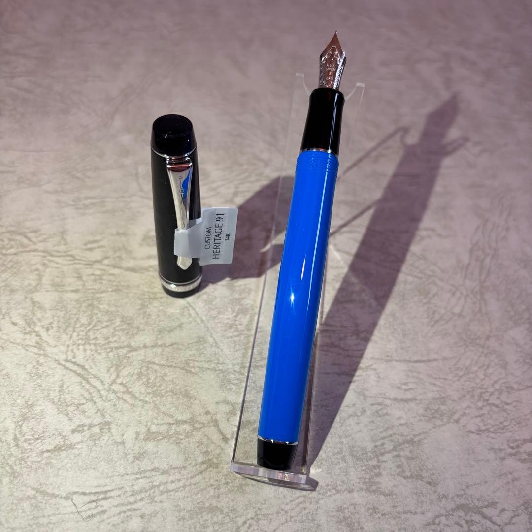 PILOT Custom Heritage 91 Limited Water Blue 14K F Nib New
