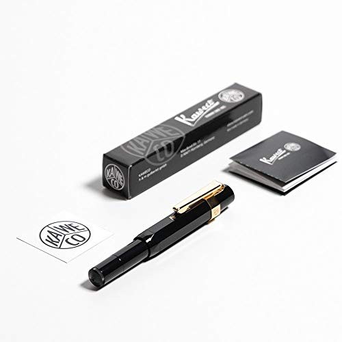 Kaweco Sport Fountain Pen Black Compact Design Made in Germany Blue Ink Included