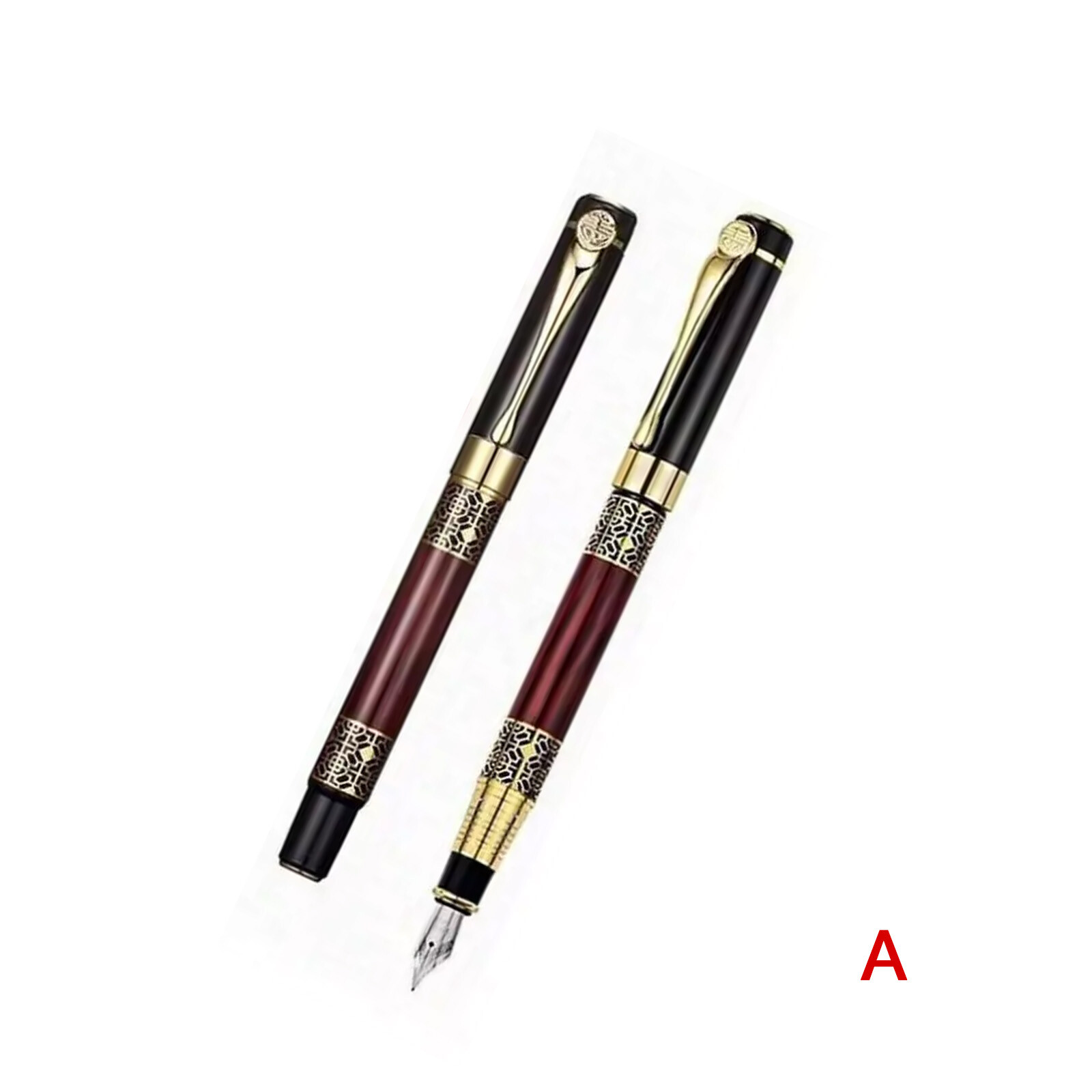 Fountain Pen Metal Fine Nib 0.5 mm Refill Converter Writing Gift Ink Pen NewFN
