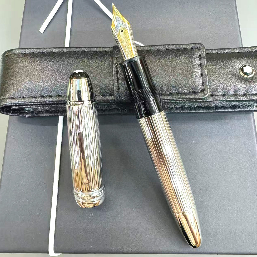 MONTBLANC Meisterstuck 149 LeGrand Pin Stripe Sliver Fountain Pen