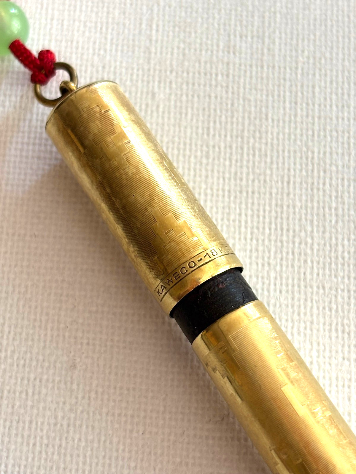 Vintage Rare Kaweco 18 K.R. gold filled 14k gold nib retractable Fountain Pen