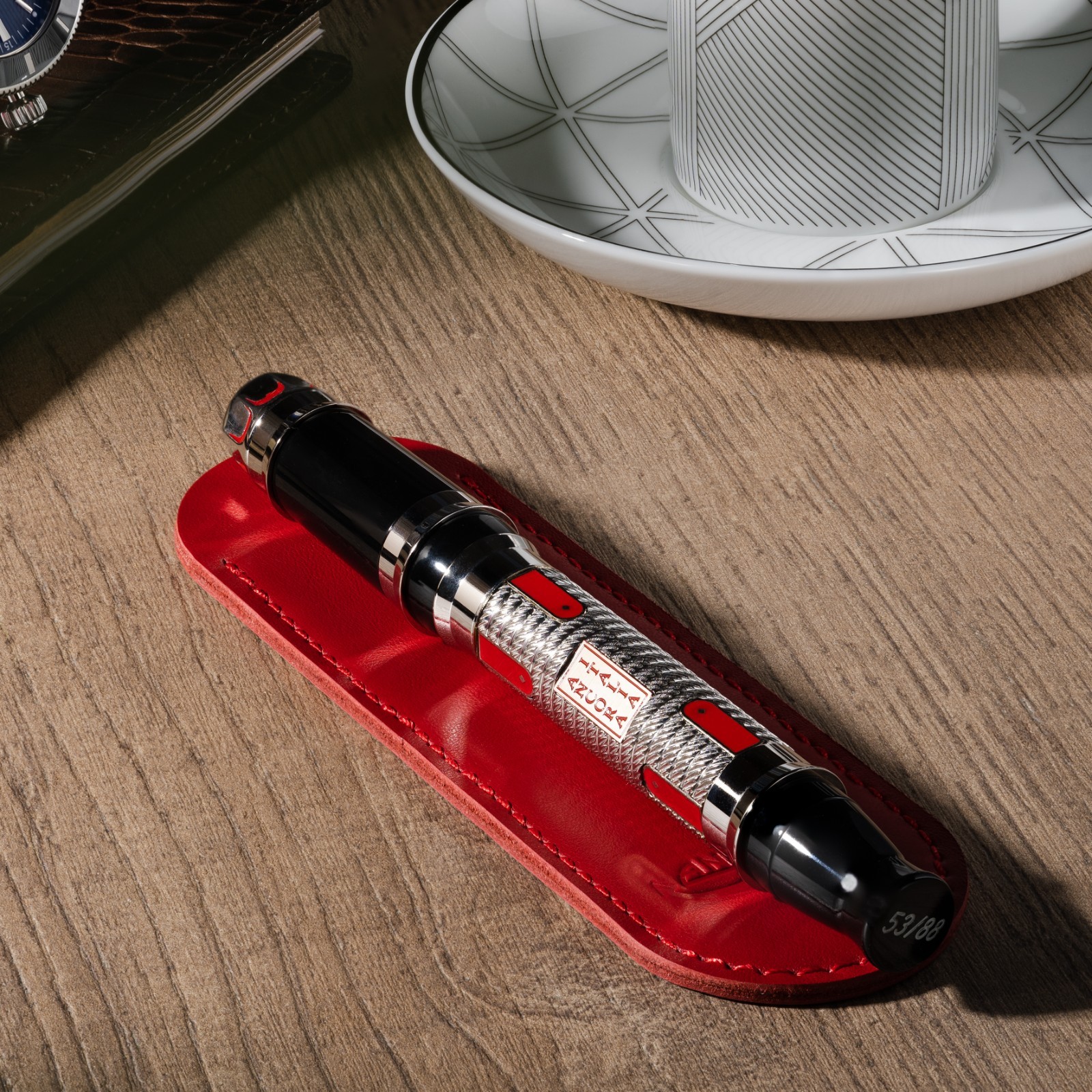 Ancora Shogun Fountain Pen Limited Edition 88 Italy Luxury 18k Gold Nib New