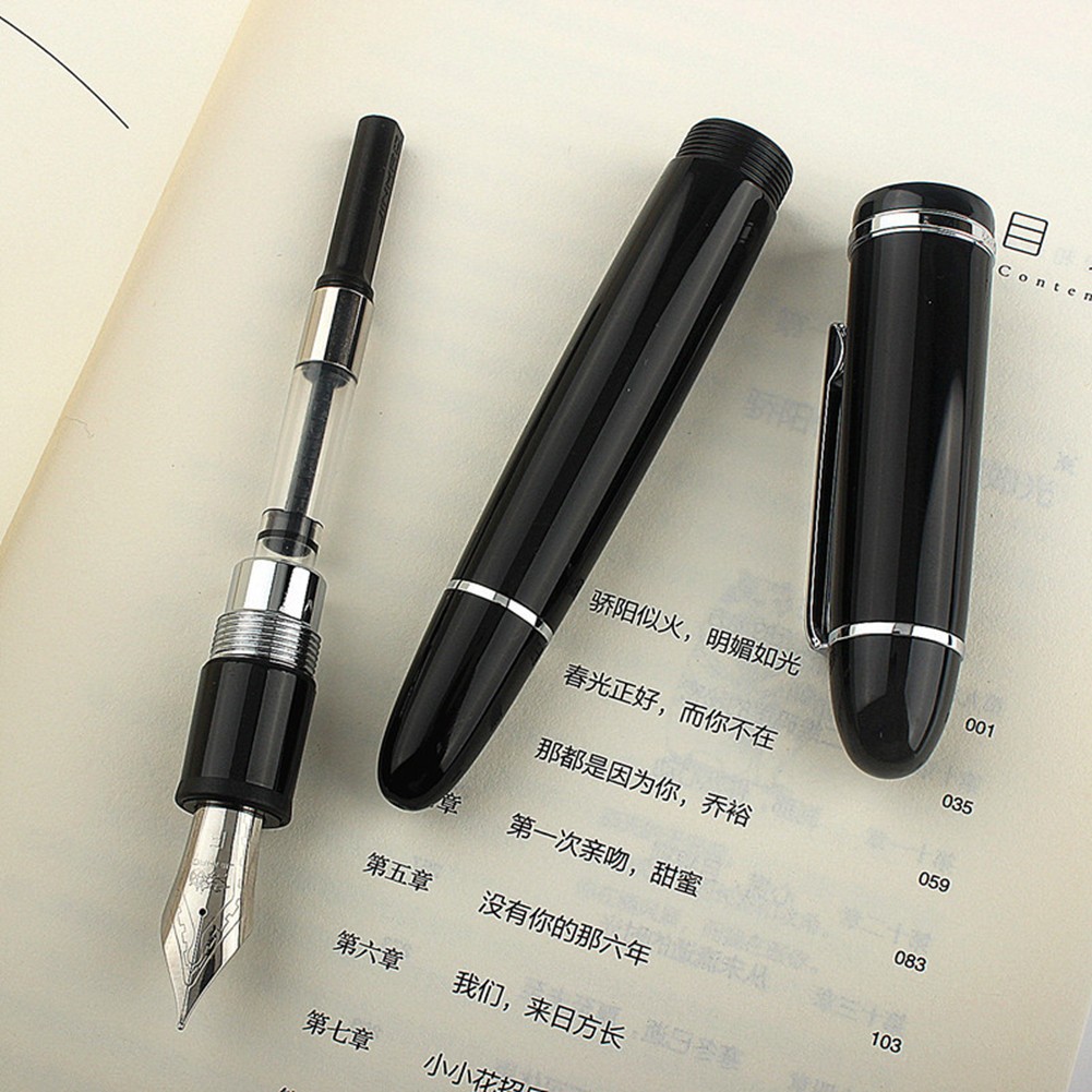 Retro Jinhao X159 Screw Cap Acrylic Fountain Pen w/ 0.5mm Fine Nib Writing Gift