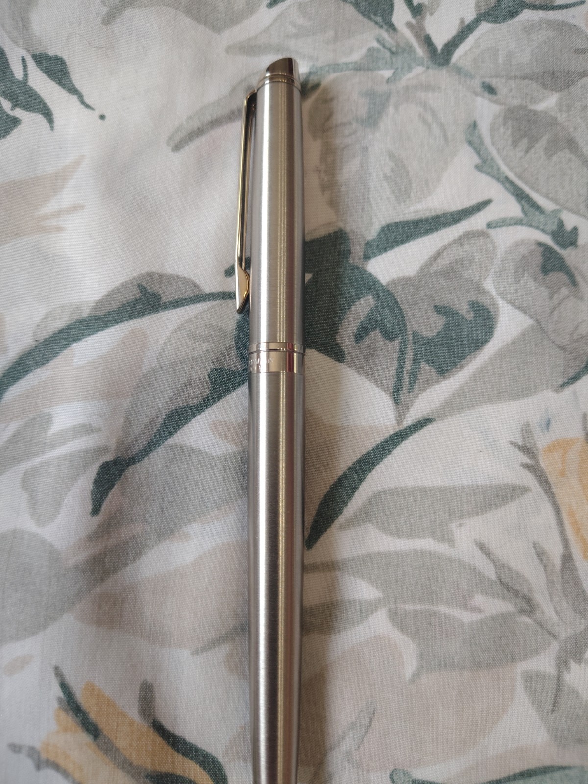 waterman Hemisphere Stainless Steel Fountain Pen With Fine Nib France