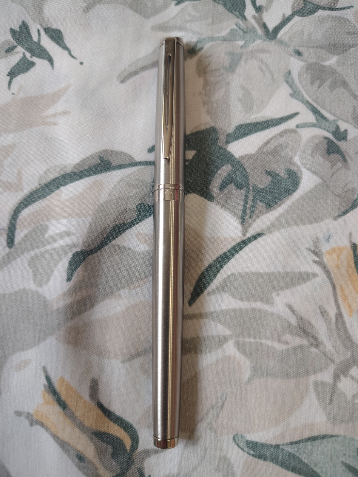 waterman Hemisphere Stainless Steel Fountain Pen With Fine Nib France