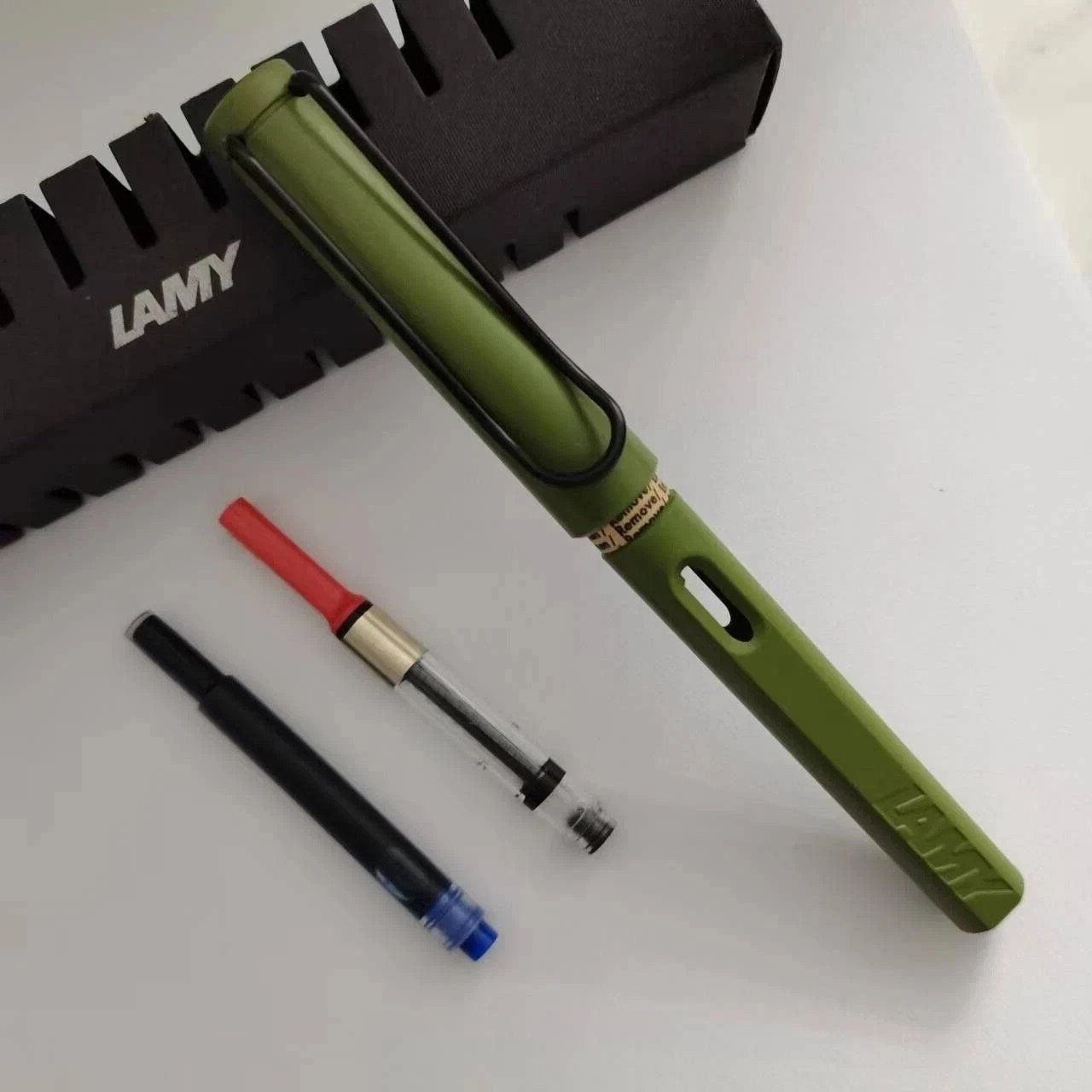 New Lamy Fountain Limited Safari All Green Fine Nib Pen (Fine F) NO ink