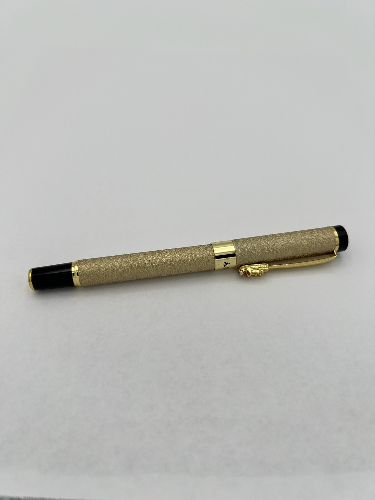Wing Sung 2006 Metal Fountain Pen & Converter, Dragon Clip, Needs Ink! Used