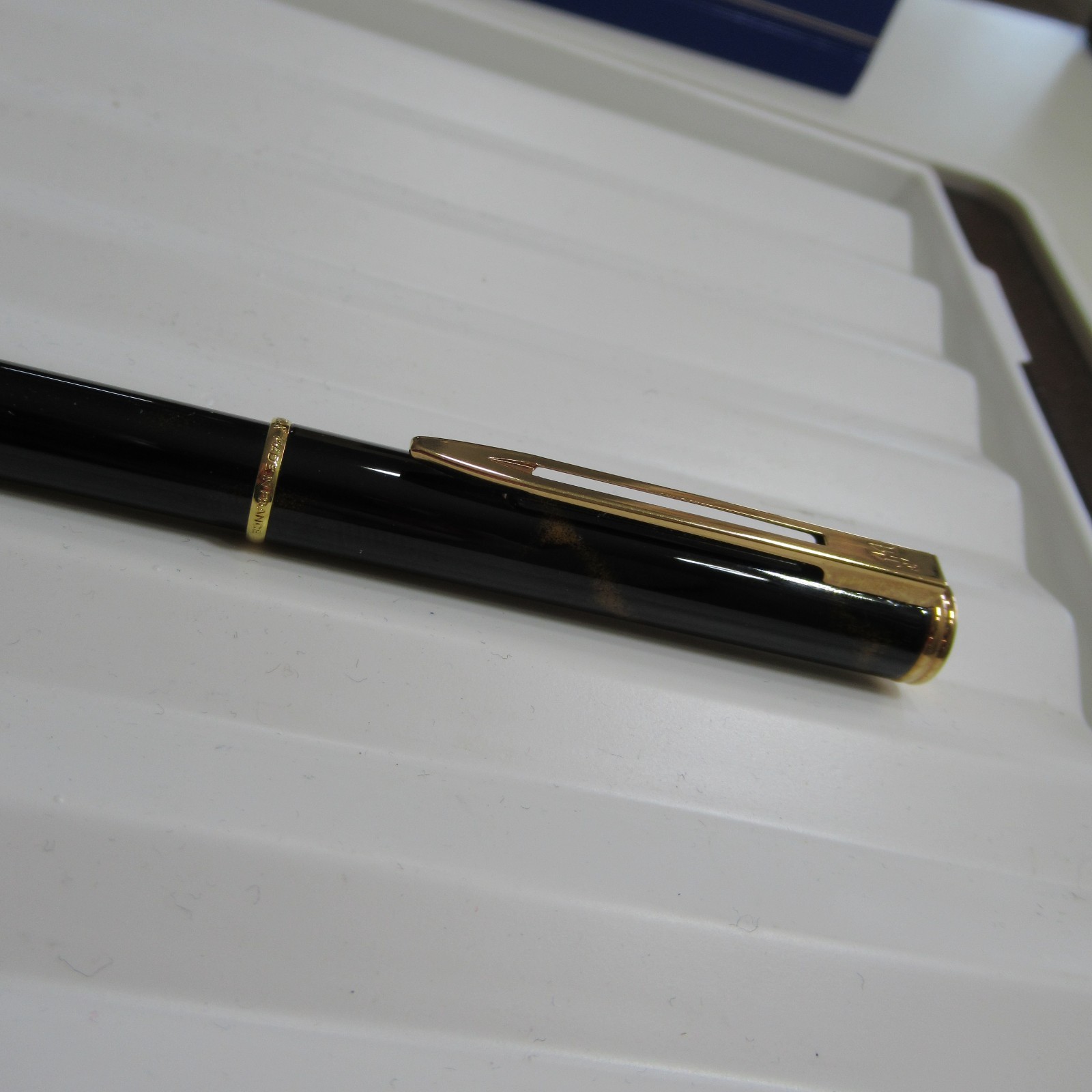 18K NIB waterman Brown Marble Laque Fountain vintage France sheaffer parker wahl
