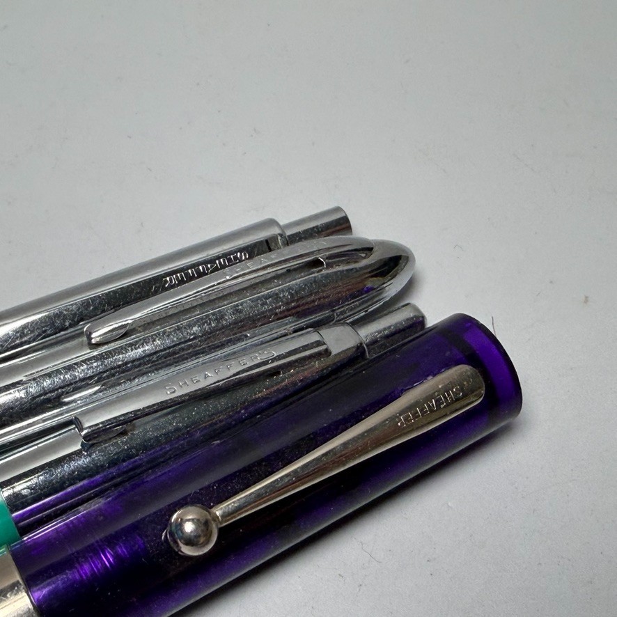 Vintage Advertising Ballpoint Fountain Pens Nib Sheaffer lot of 4 Various