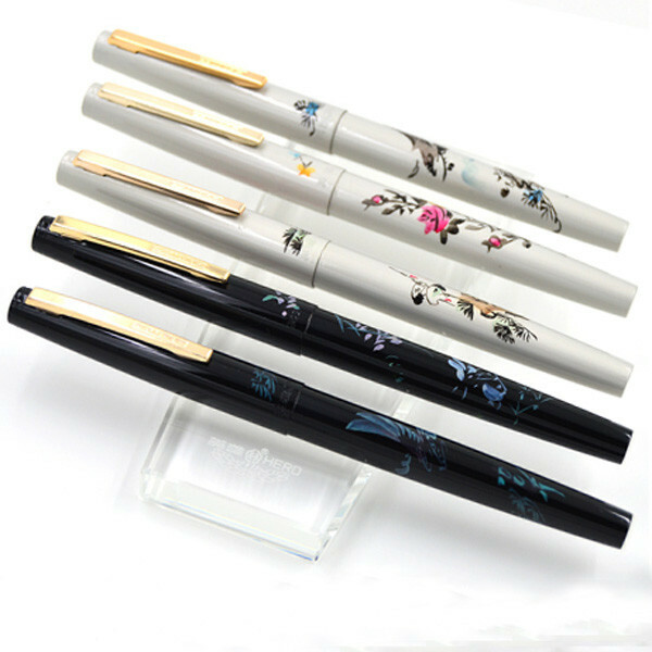 Hero 343 Metal China Fountain Pen Fine 0.5mm Nib Office Writing Random Color #s