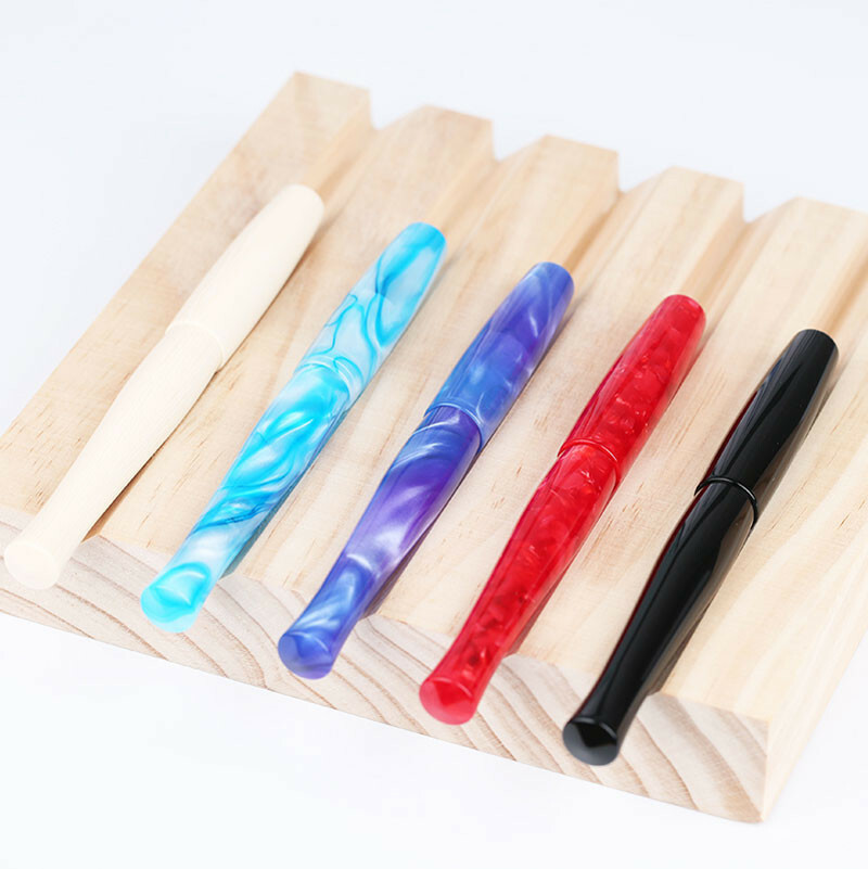 PENBBS 323 Colorful Acrylic Fountain Pen Fine Nib F Office Converter Writing #s1