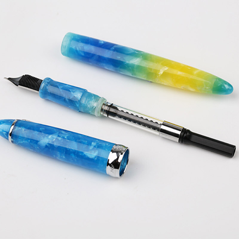 PENBBS 308 Acrylic China Fountain Pen Smooth Fine Nib 0.5mm Office Writing #B9