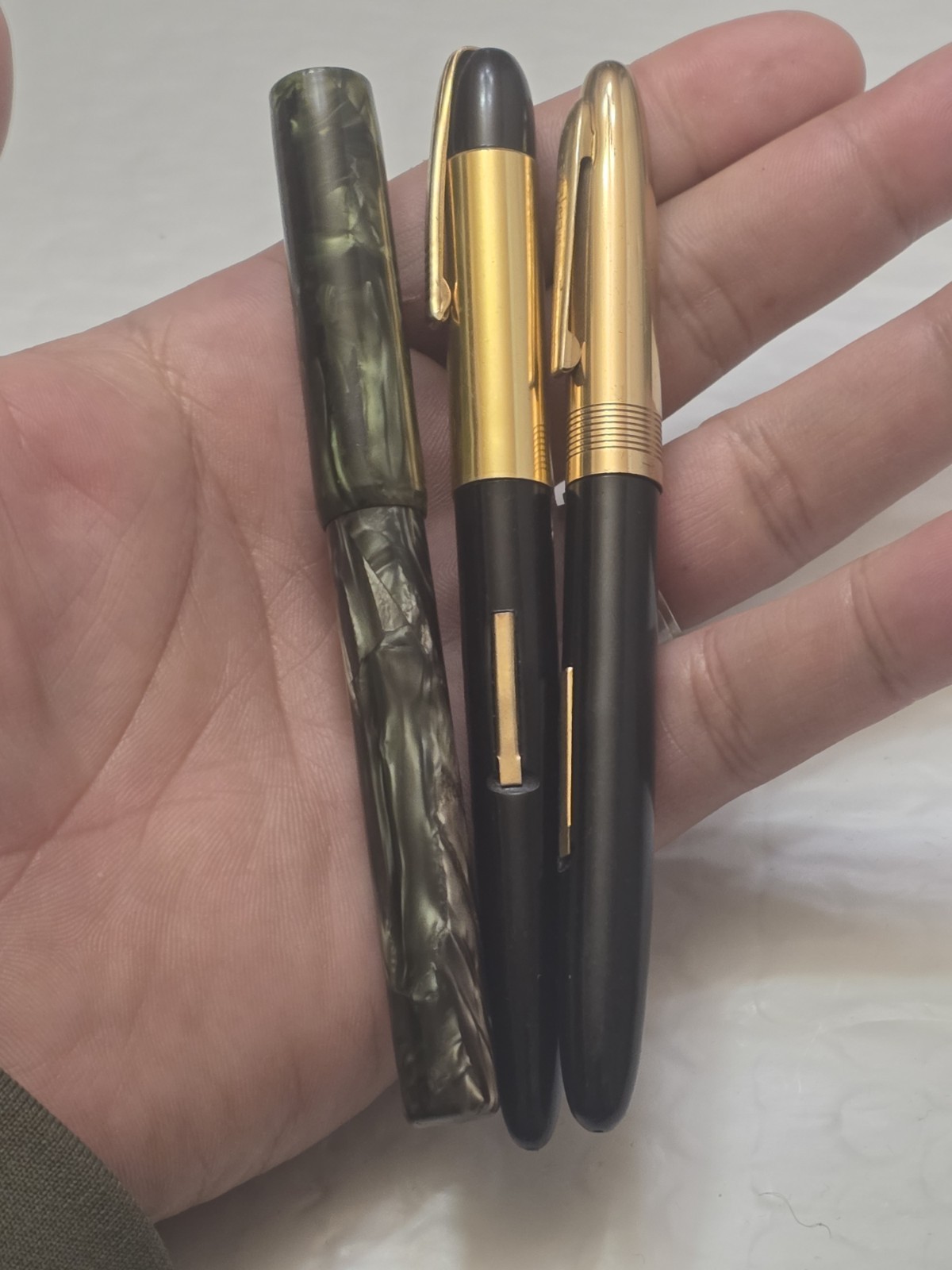 Vtg Fountain Pen Mixed Lot Of 3 Warwick,Wearever & Unbranded One Pre Owned #6