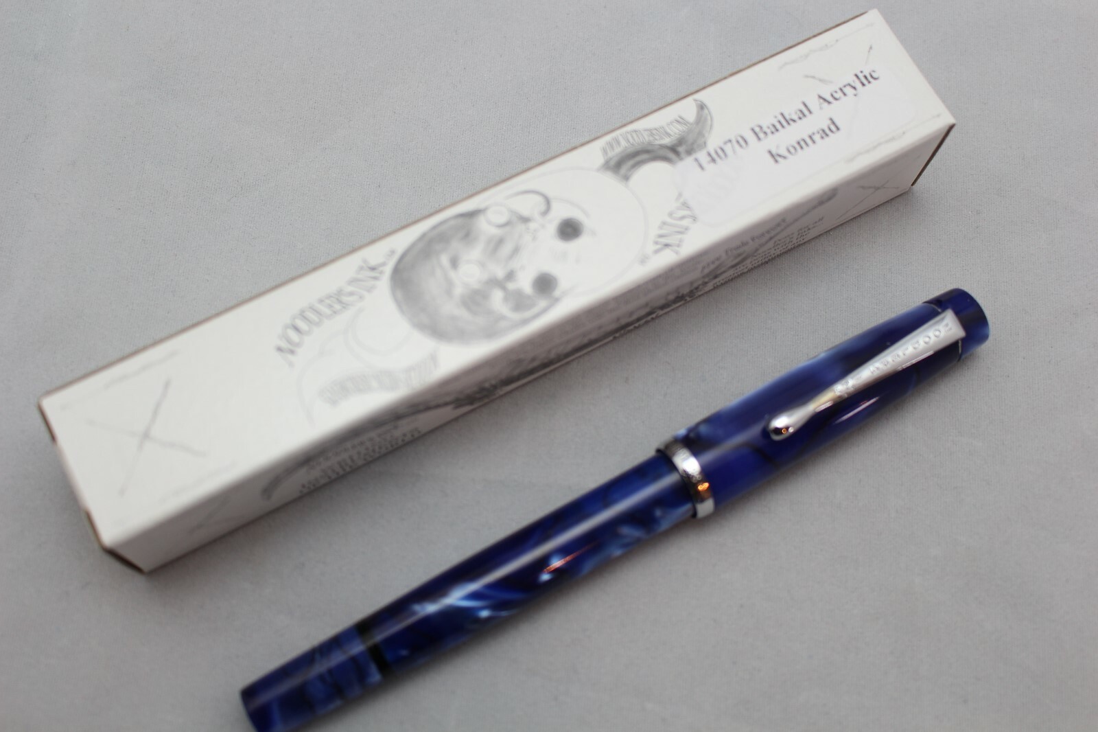NOODLERS LAKE BAIKAL ACRYLIC KONRAD PISTON FLEX NIB FOUNTAIN PEN