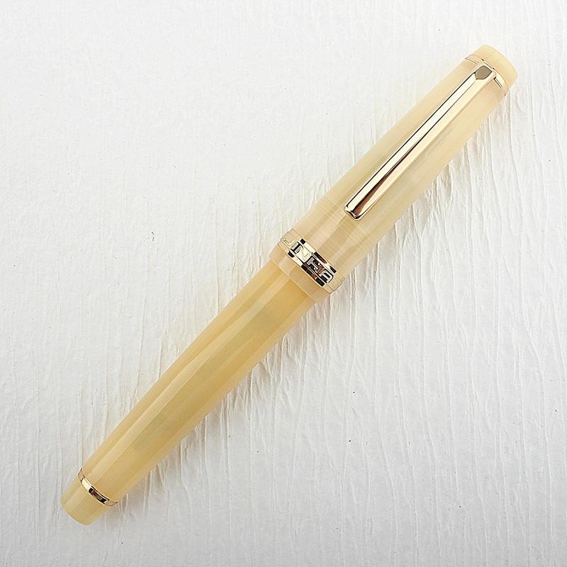 Jinhao 82 Fountain Pen Acrylic Ef/f/m/bent Nib Golden Trim with Converter Writin