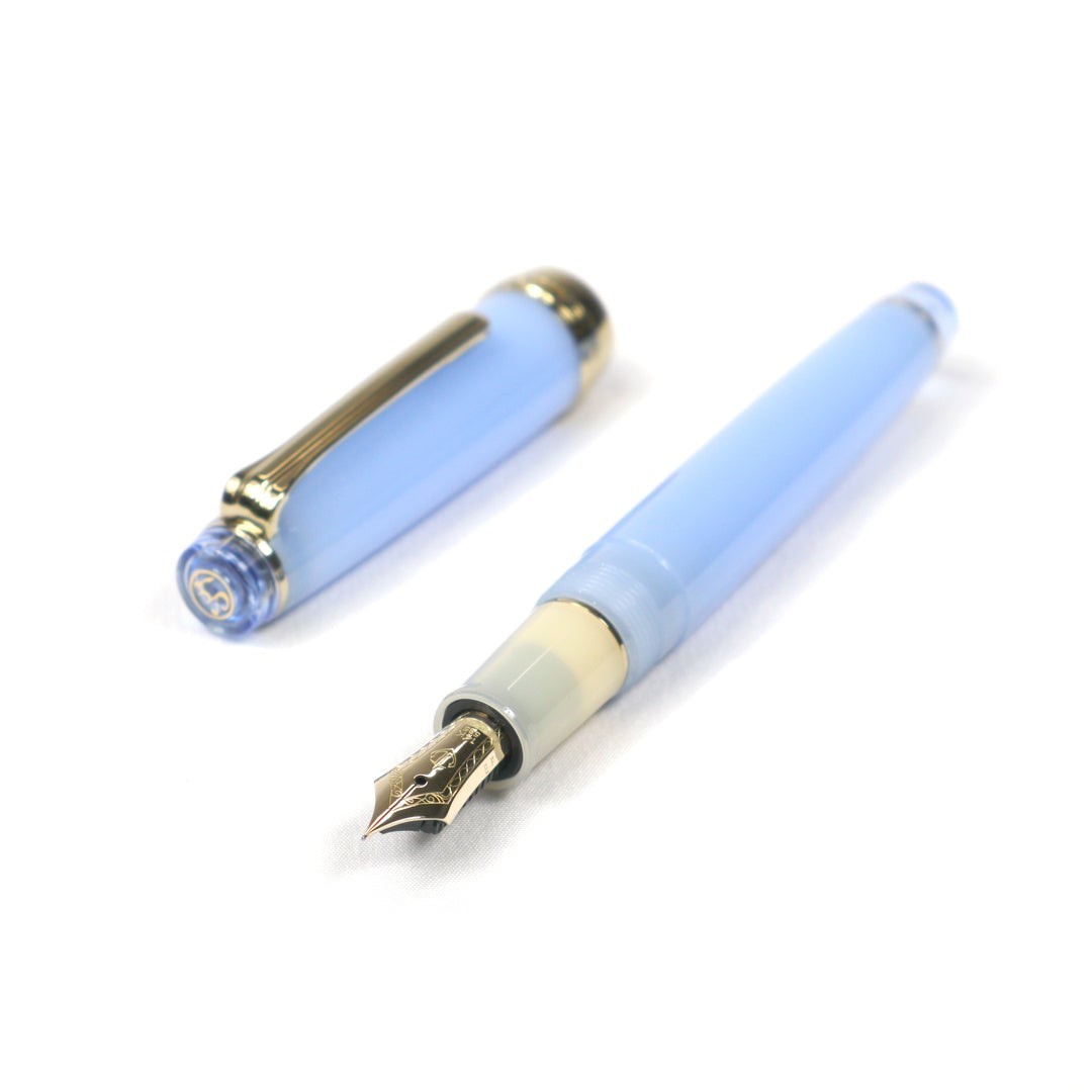 Sailor × Usagiya Original Flare Series 14K Fountain Pen Forget-me-not Blue MF
