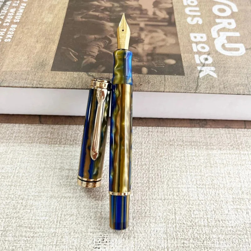 ADMOK M800 Acrylic Piston Fountain Pen BOCK/Schmidt Nib 0.38-1.0mm Writing
