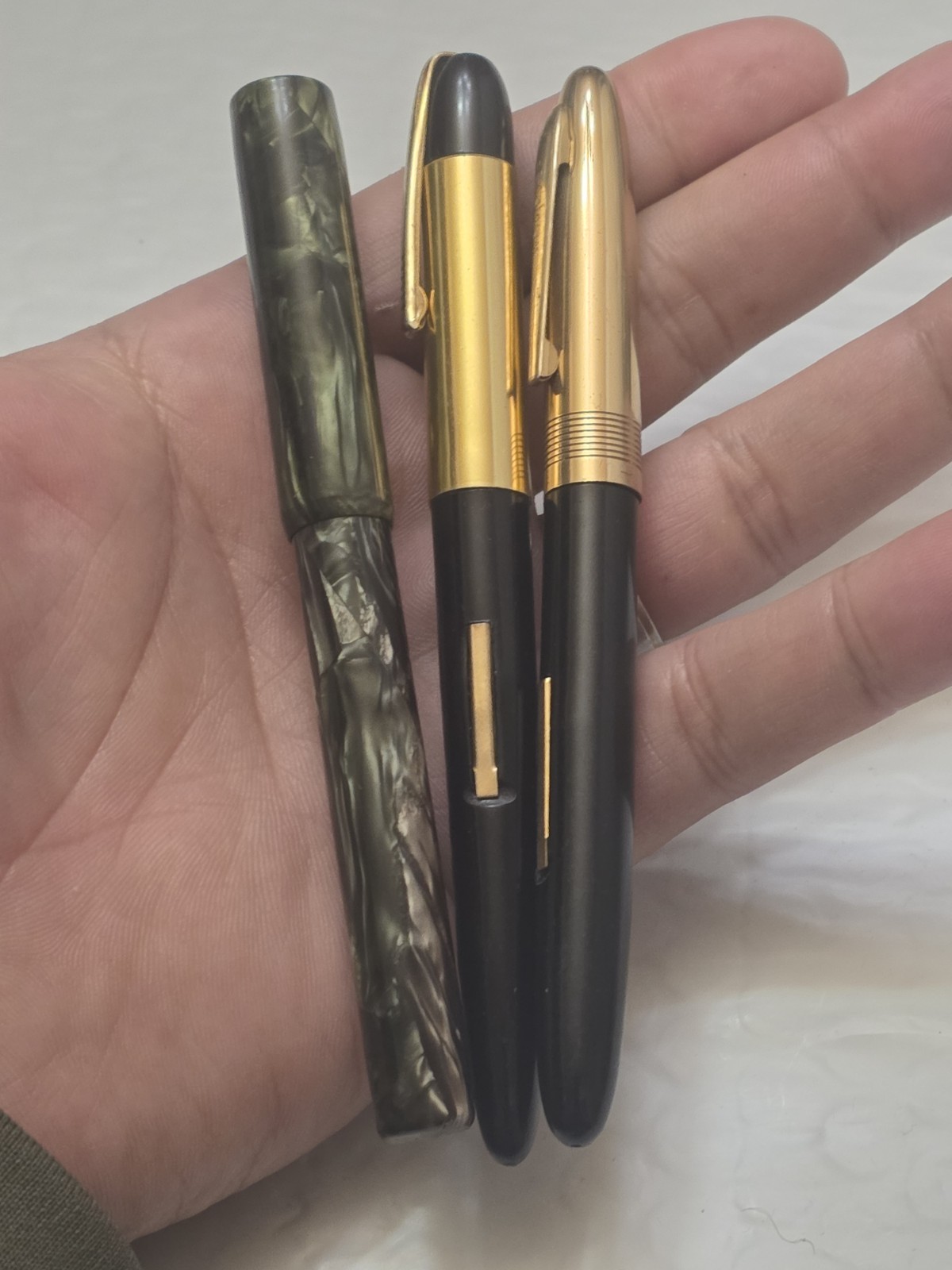 Vtg Fountain Pen Mixed Lot Of 3 Warwick,Wearever & Unbranded One Pre Owned #6