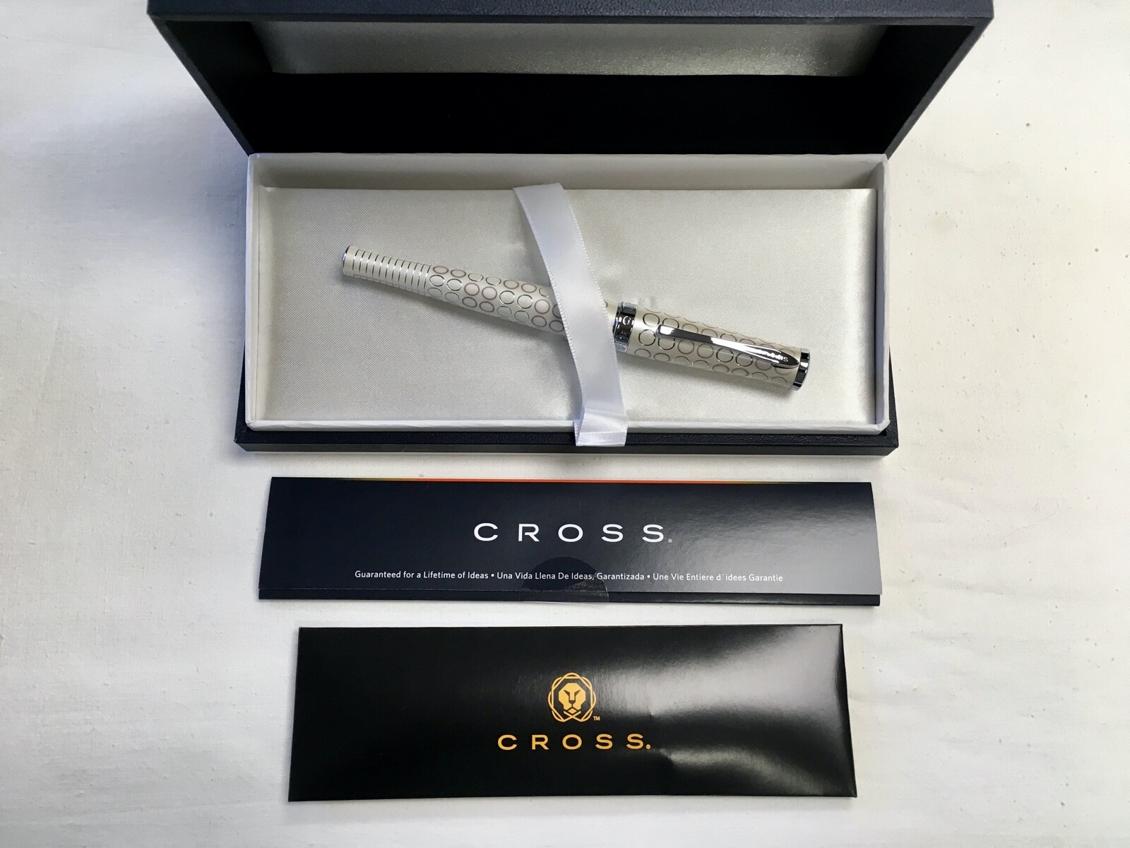 Cross Sauvage Ivory/Forever Pearl “F” Nib Fountain Pen