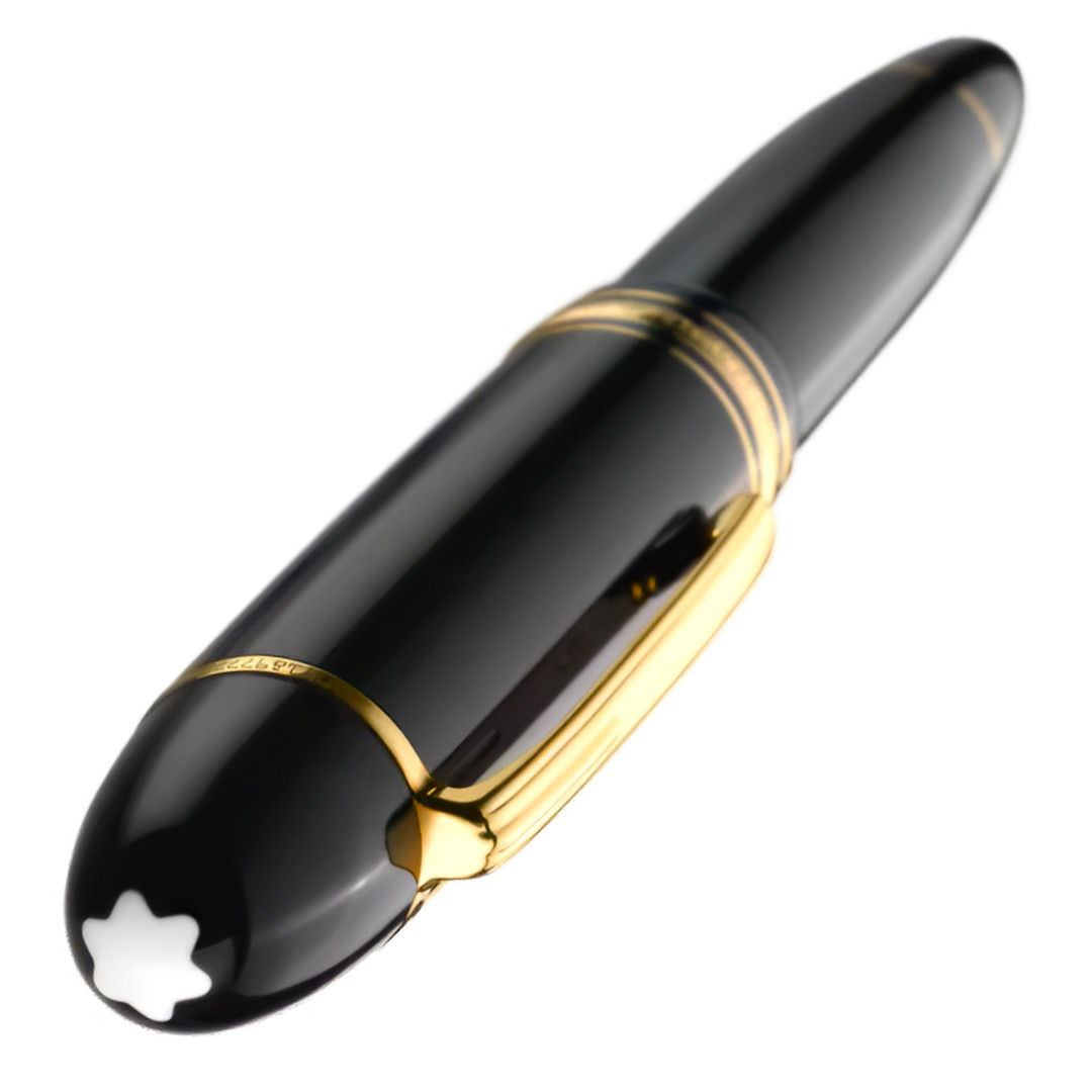 MONTBLANC MEISTERSTUCK 149 FOUNTAIN PEN GOLD F with Leather Pen Sleeve Fast