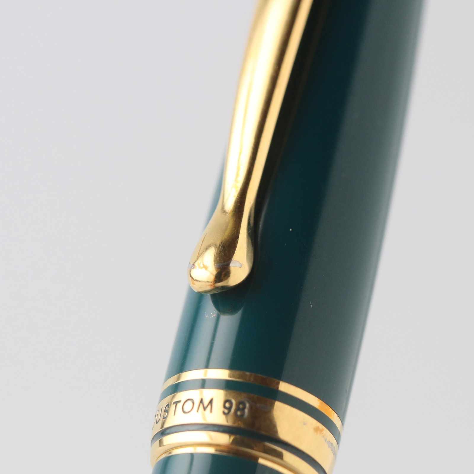 Pilot Custom 98 Green Fountain Pen 14K-585 F Nib Tested w/ New Converter