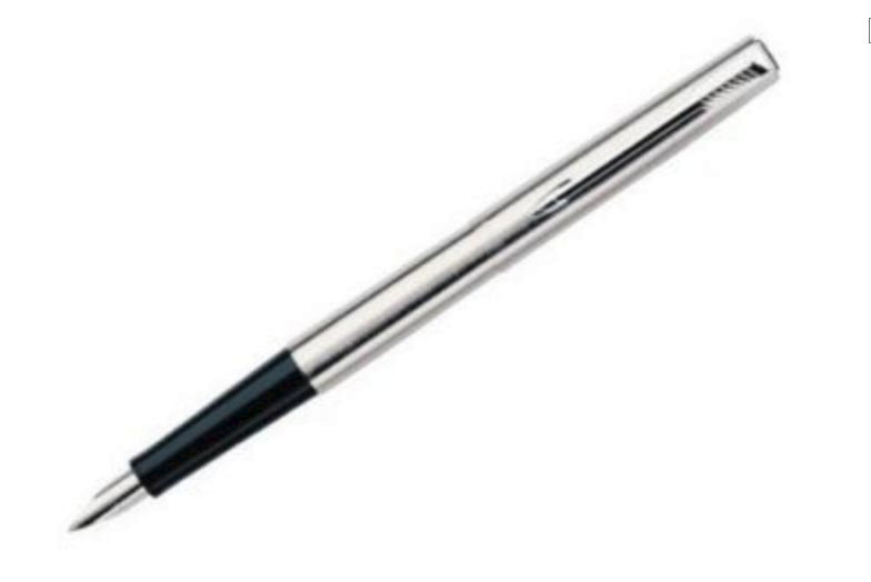 Parker Jotter Stainless Steel Fountain Pen Fine Pt New In Box Made In France