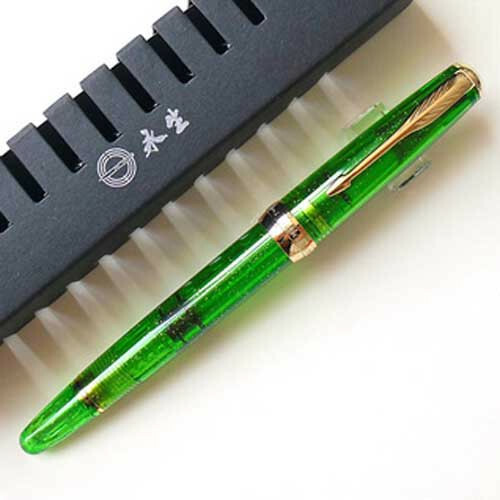 Wing Sung 618 Acrylic Piston Fountain Pen Fine Nib 0.5mm Office Writing Gift #sj