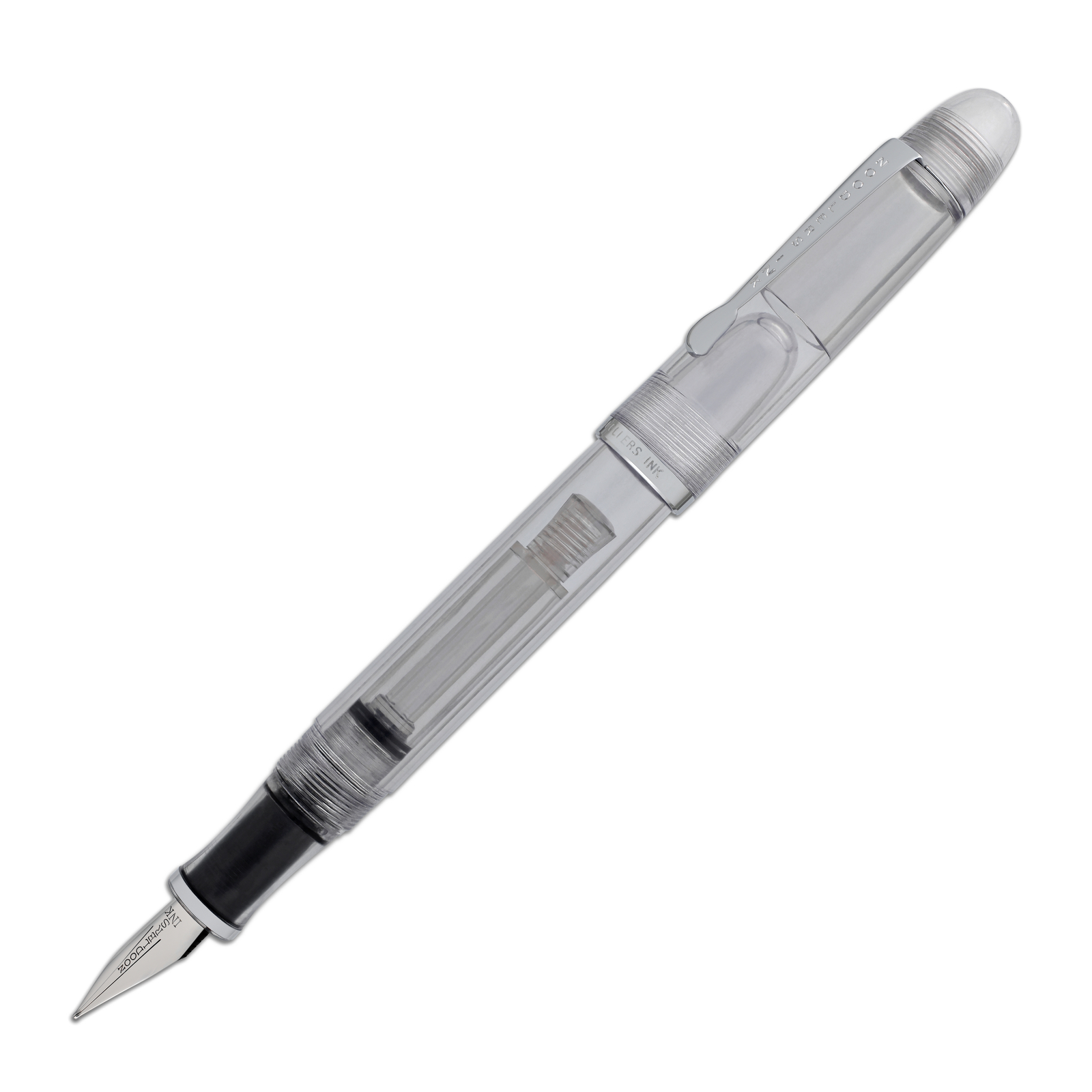 Noodler’s Triple Tail Fountain Pen in Clear Demonstrator – Semi Flex Nib NEW