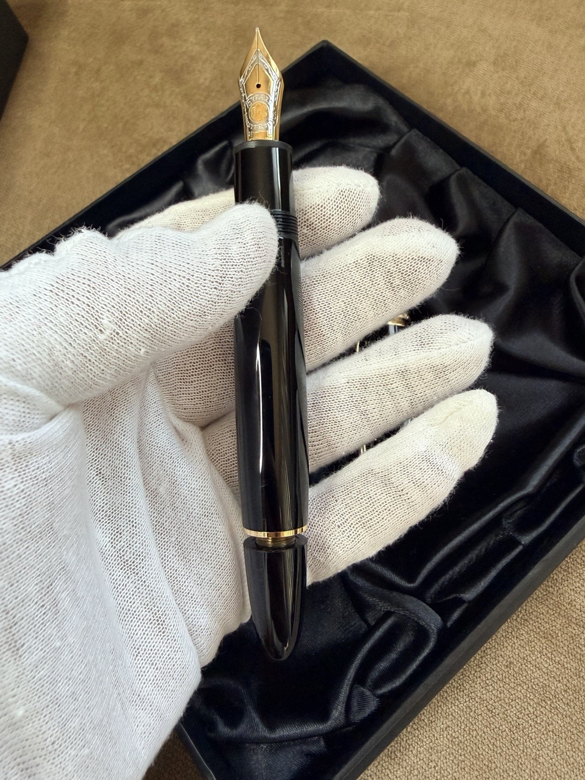 MONTBLANC MEISTERSTUCK 149 FOUNTAIN PEN GOLD M Never Inked Or Used