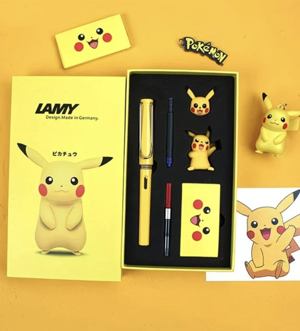 LAMY Pikachu Fountain Pen Safari Special Set Pokemon Limited Edition