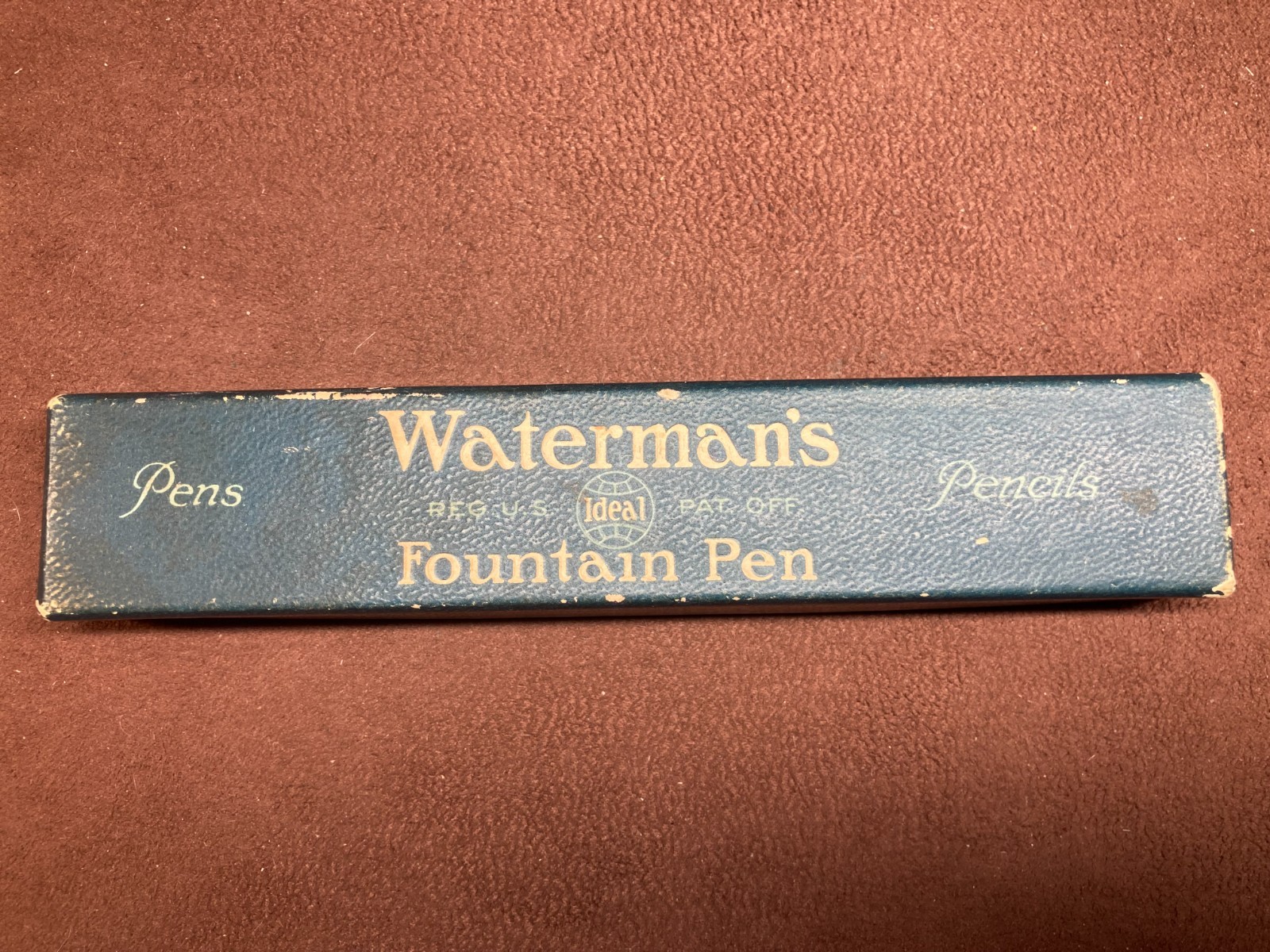 WATERMAN 12 IN MOTTLED HARD RUBBER IN ORIGINAL BOX VERY FLEXIBLE NIB