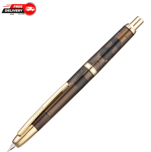 Jinhao 20 Press Retractable Fountain Pen fine Nib With Ink Converter Transparent