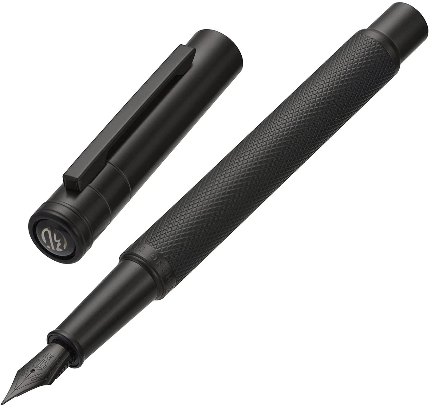 Matte Black Forest Fountain Pen Extra Fine Nib Classic Design with Converter and
