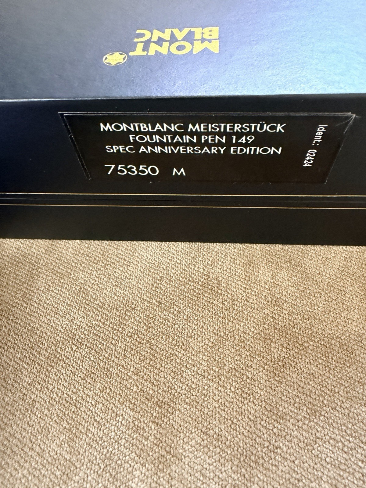 MONTBLANC MEISTERSTUCK 149 FOUNTAIN PEN GOLD M Never Inked Or Used