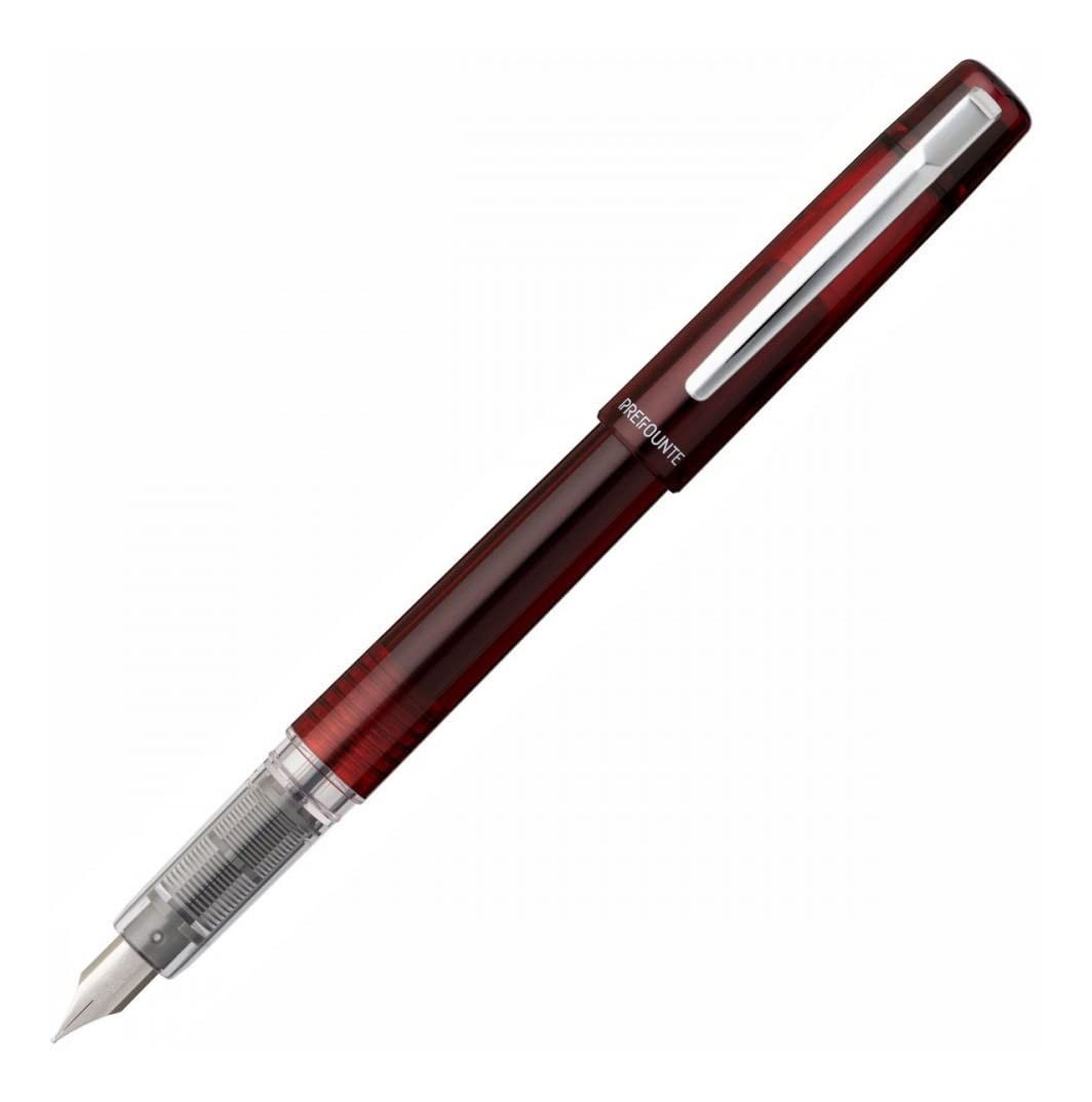Prefounte Fountain Pen Crimson Red Fine Nib Writing Instrument