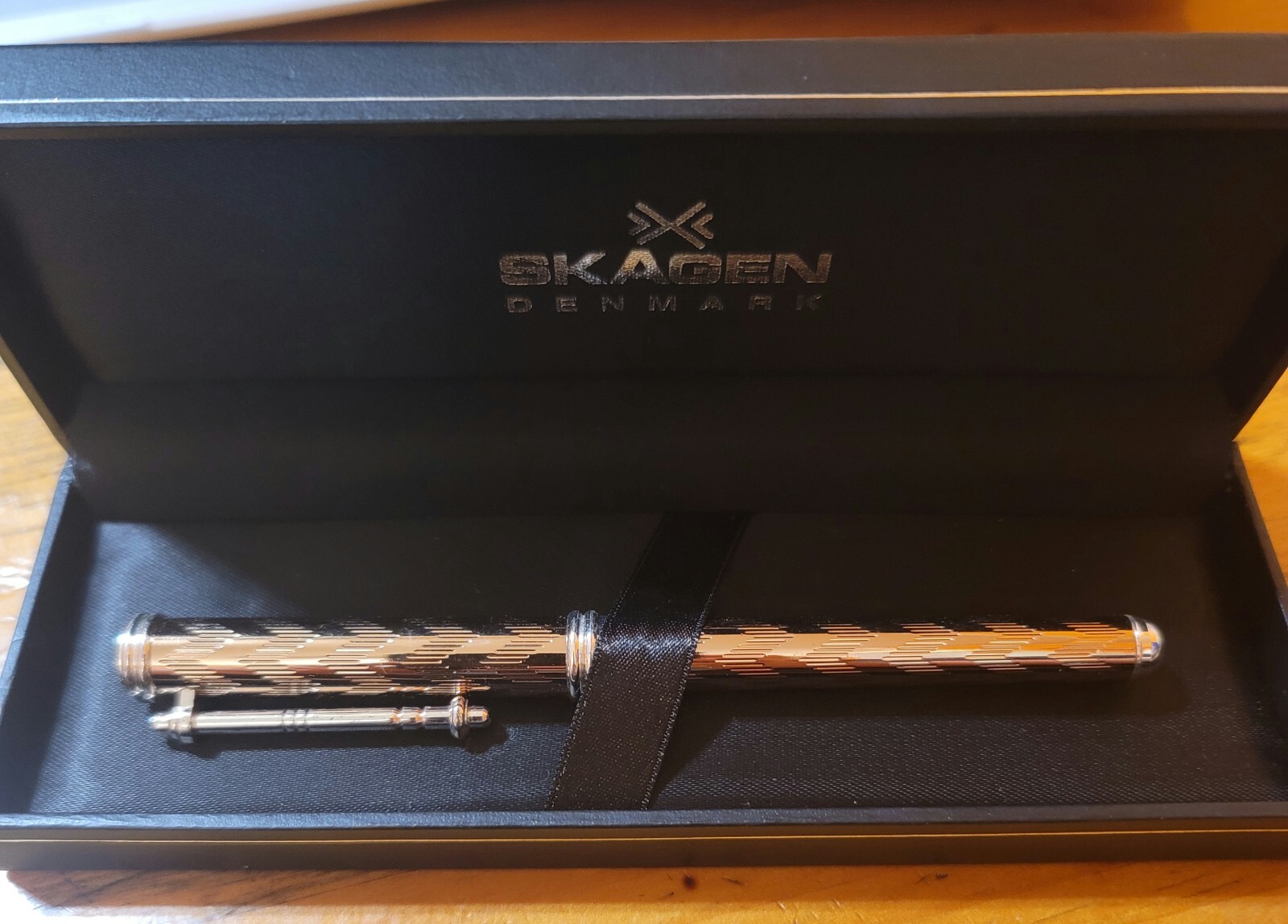 Skagen Fountain Pen in Rose Gold Tone NEW in Box