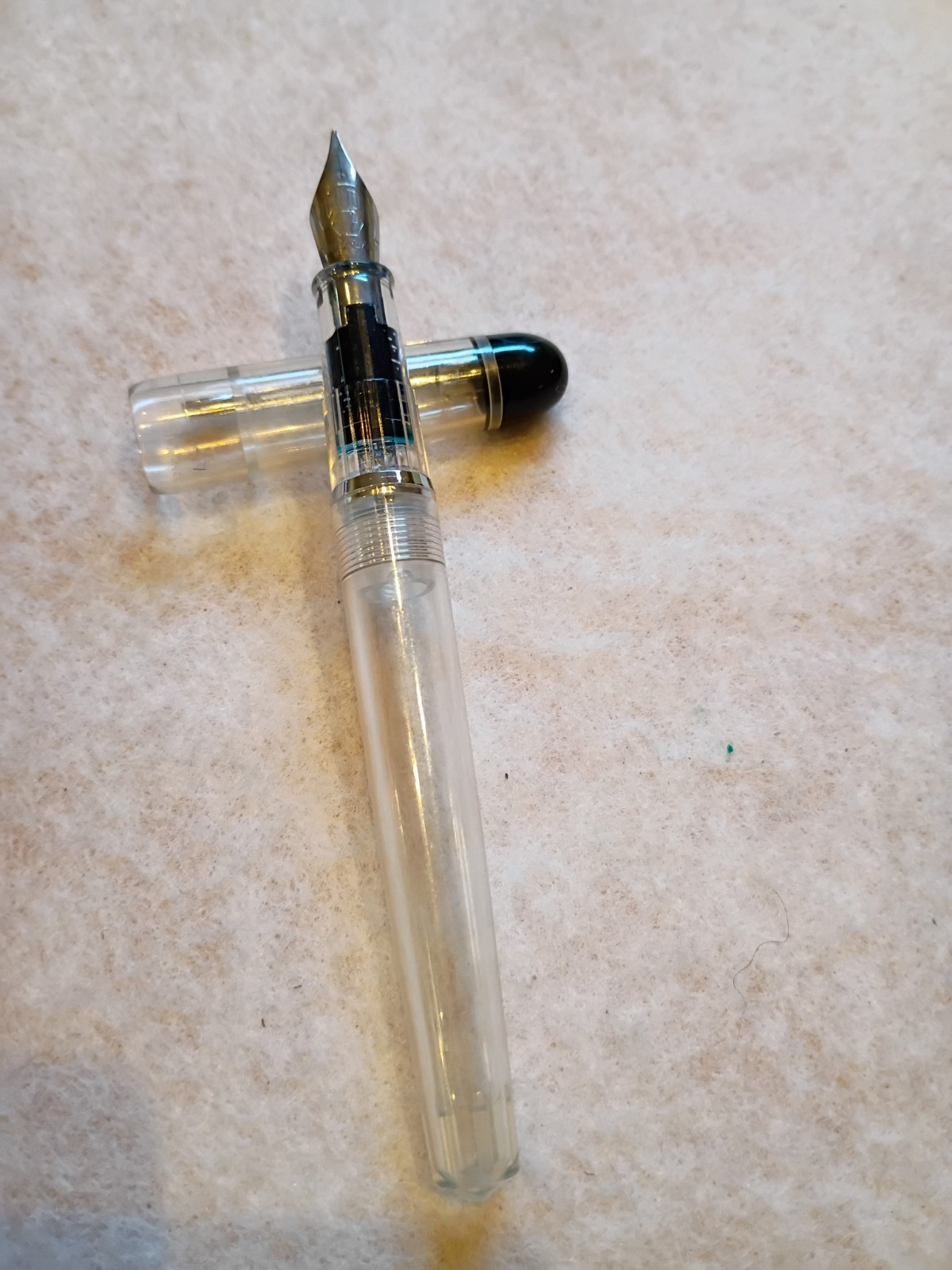 Waterman Clear Demonstator Fountain Pen In Excellent Condition.