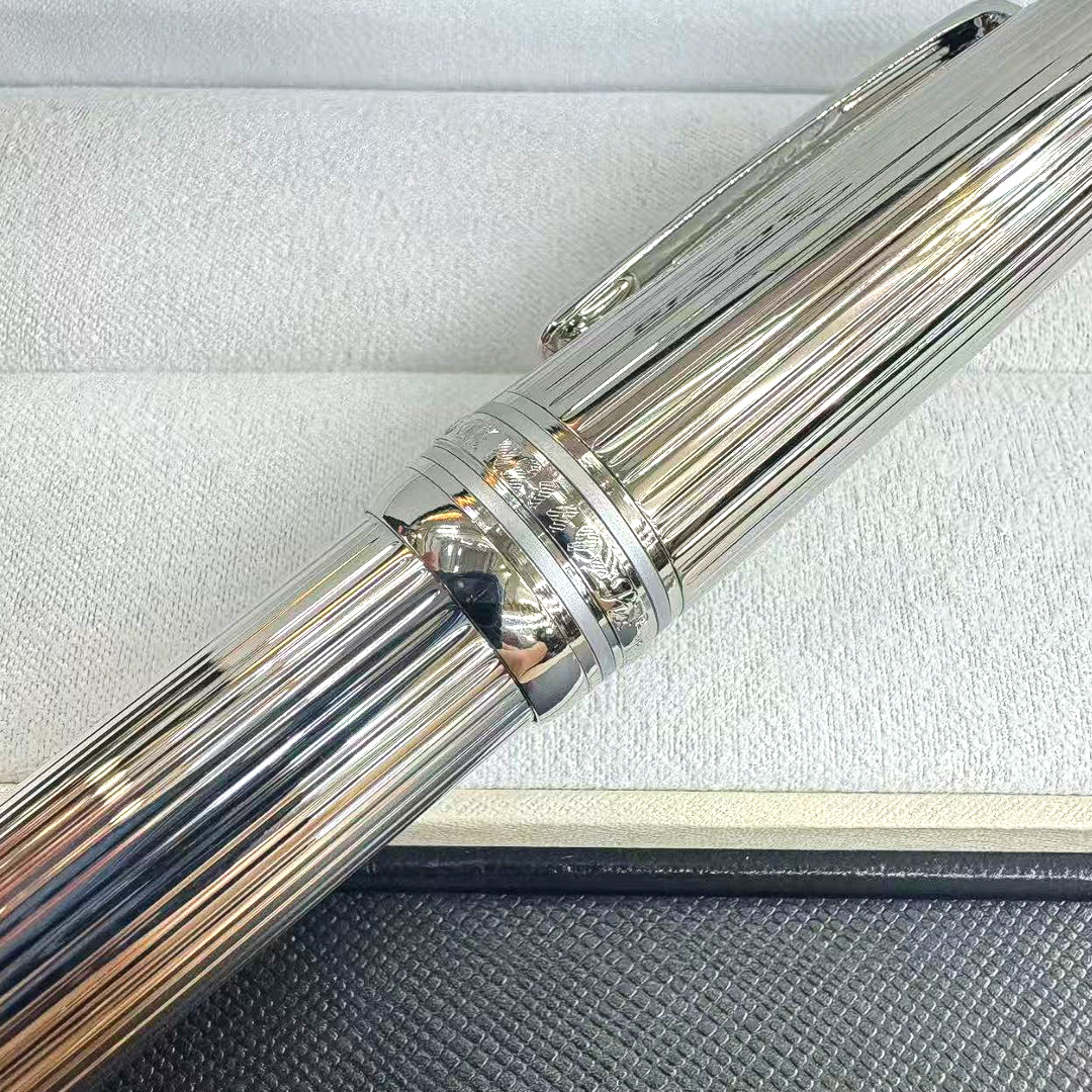 MONTBLANC Meisterstuck 149 LeGrand Pin Stripe Sliver Fountain Pen