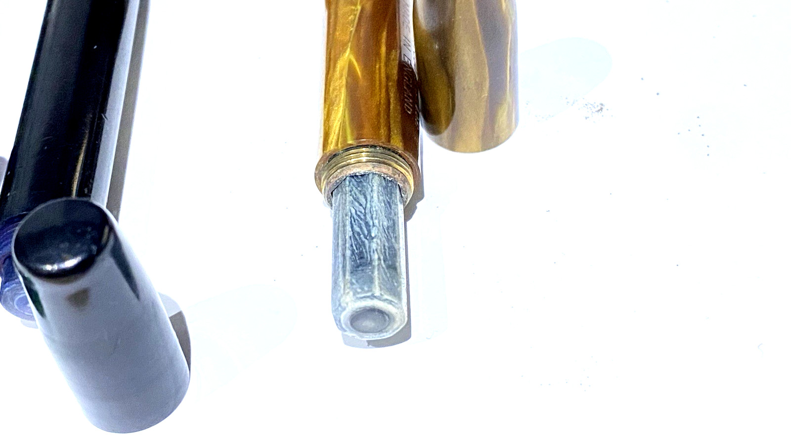 VINTAGE JOB LOT OF 3 MABIE TODD SWAN VISOFIL FOUNTAIN PEN PARTS ENGLAND